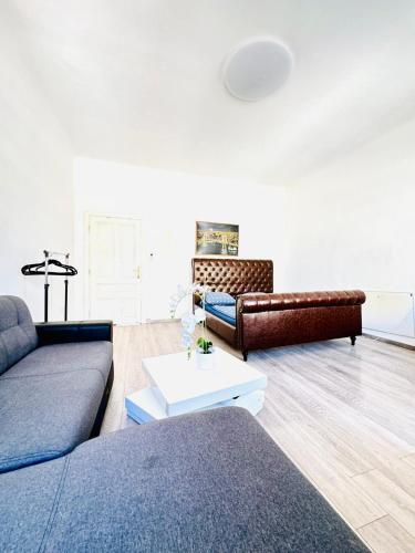 Posezení v ubytování Comfy Studio Apt for up to 3P, 10Min to FAC Platz