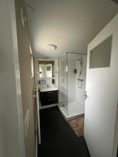 Kuchyň nebo kuchyňský kout v ubytování Hermes Appartementen
