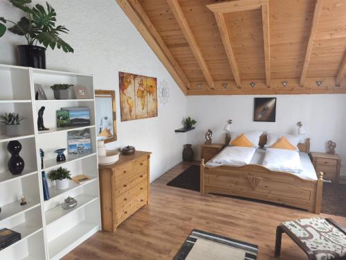 Postel nebo postele na pokoji v ubytování Haus Röte
