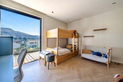 Ένα ή περισσότερα κρεβάτια σε δωμάτιο στο Villa Moderne avec Piscine Privée - Proche de Nice