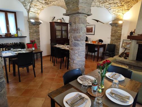 Χώρος καθιστικού στο B & b da Gisella - Agriturismo Podere Barzia