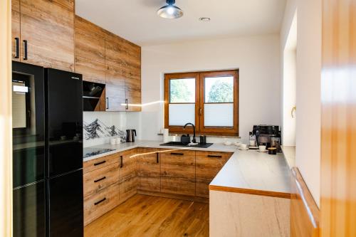 Dapur atau dapur kecil di Domek Kordoń SPA Jacuzzi & Sauna