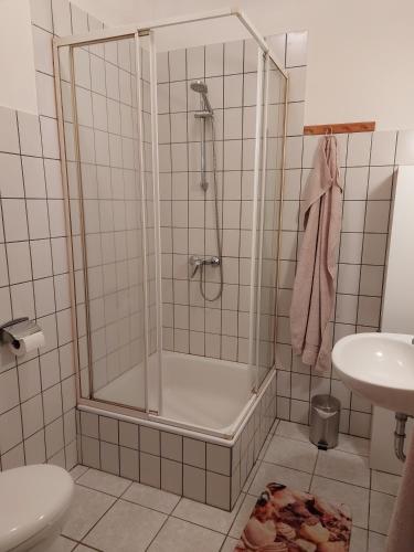 Ένα μπάνιο στο Appartement Sandwater