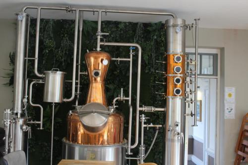 a kitchen with a scientific equipment in a room at The Eagle House Hotel in Launceston
