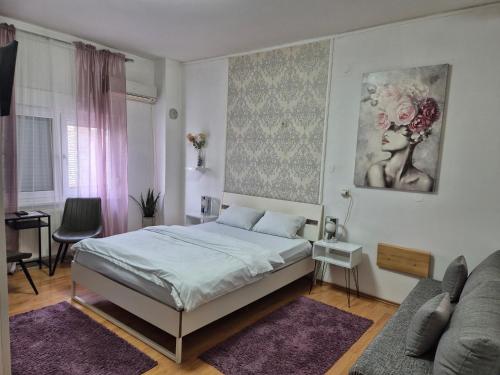 Postel nebo postele na pokoji v ubytování Rooms Villa Luigi
