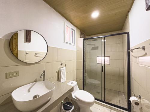 Koupelna v ubytování Hostal Familiar Rolo