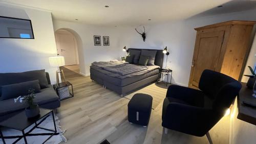 Χώρος καθιστικού στο Appartement Eifelglück