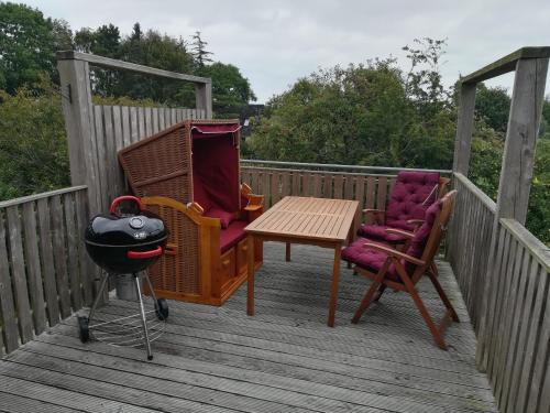 Balkoni atau teres di Ferienwohnung Freya