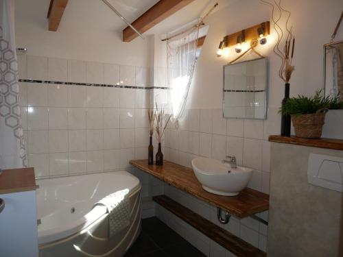 Bilik mandi di Ferienwohnung in der Schleswiger Altstadt - Dat Nest