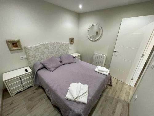 Postel nebo postele na pokoji v ubytování Casa Cea Ourense