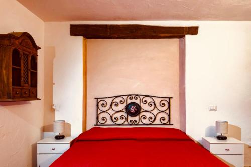 Katil atau katil-katil dalam bilik di Porto Cervo Villas Swimming Pool - Sea View
