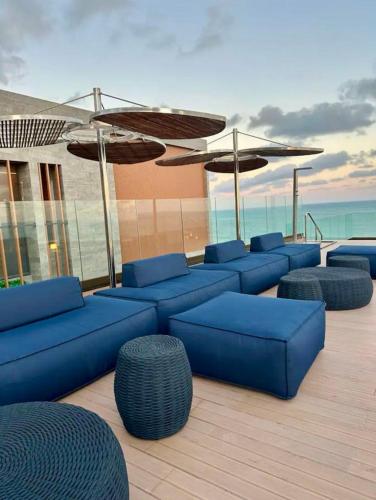 Χώρος καθιστικού στο Studio Beira Mar New Time 1317