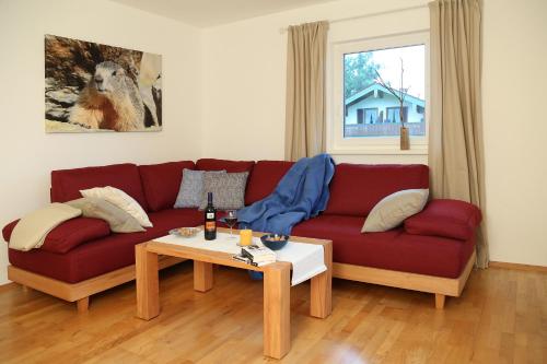 Χώρος καθιστικού στο Ferienhaus Murmel