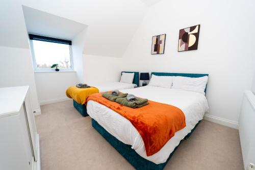 Postel nebo postele na pokoji v ubytování Specious modern 3-bed house near city centre