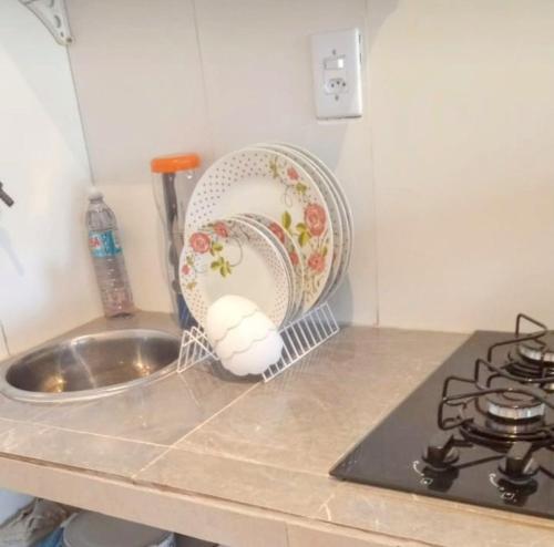 Kuchyň nebo kuchyňský kout v ubytování Villa jujubas da vovó