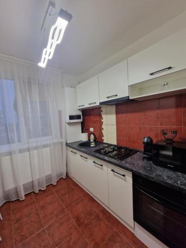 O bucătărie sau chicinetă la Titulescu Apartament