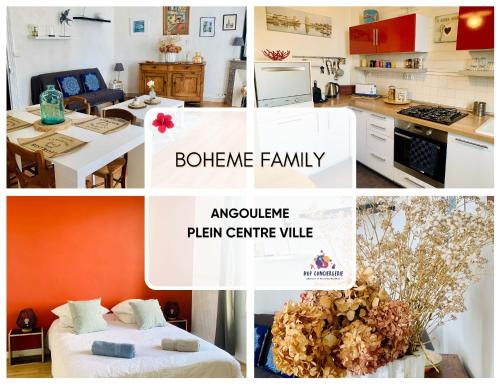 Maison de ville au Cœur d'Angoulême- 2 chambres-Wifi- Cosy - Idéal de 1 à 6 Personnes - conciergerie J&N