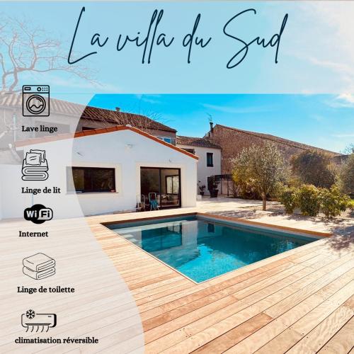 À 1min d'une base nautique Maison spacieuse avec piscine