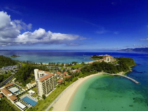 an aerial view of a resort and a beach at The Terrace Club Wellness Thalasso At Busena in Nago