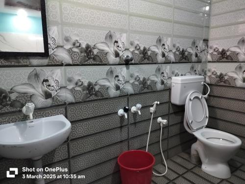 Koupelna v ubytování Hotel Grand Arputha