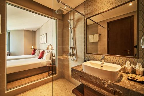 Katil atau katil-katil dalam bilik di The Raclay Mandala Resident - Just 15 minutes from the Mui Ne Red Sand Dunes