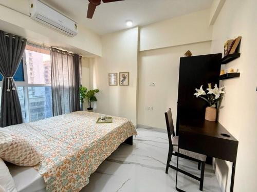 Postel nebo postele na pokoji v ubytování Sheetal Vaibhav 902