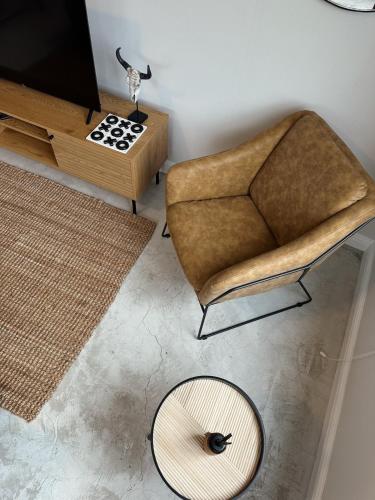 Ruang duduk di The Nook in Plett