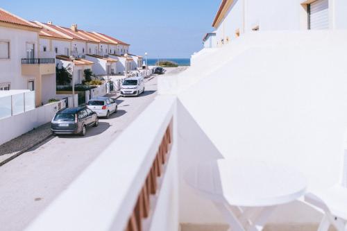 a view from the balcony of a building at Baleal Paradise Inn in Baleal