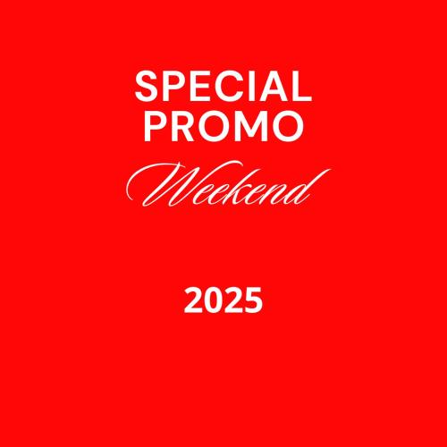 a red sign with the words special pro morro weekend at VillaGrancassa Hotel Relais in San Donato Val di Comino
