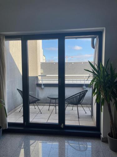 Ruang duduk di Luxe Penthouse 2BR