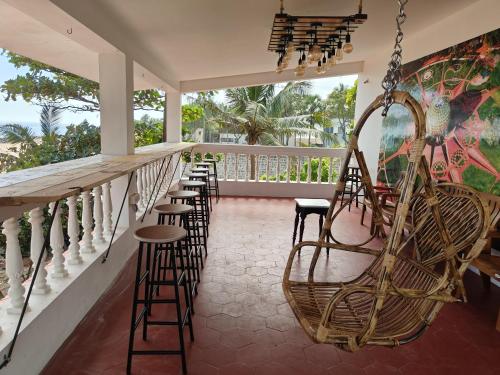 Balkón nebo terasa v ubytování Sea Side Escape Villa