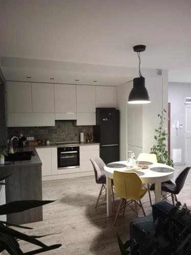 Η κουζίνα ή μικρή κουζίνα στο Apartament z Tarasem