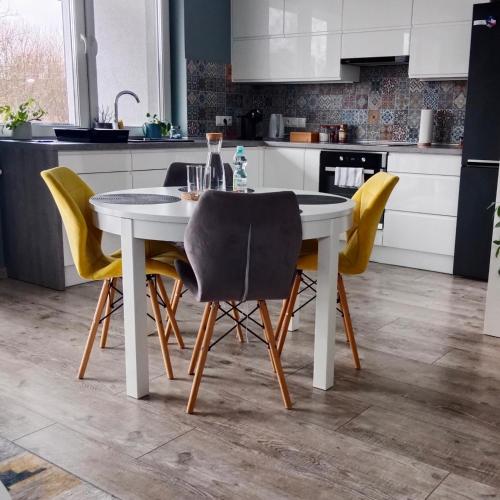 Η κουζίνα ή μικρή κουζίνα στο Apartament z Tarasem