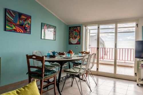 Posezení v ubytování Sea View Penthouse with Terrace