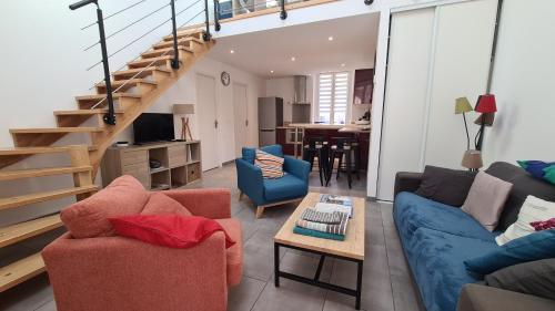 Villa LaDoRe, Apt 2 chambres dans maison, 55m2, 100m des plages, parking