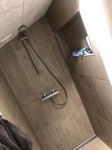 Koupelna v ubytování Tranevejs hytten