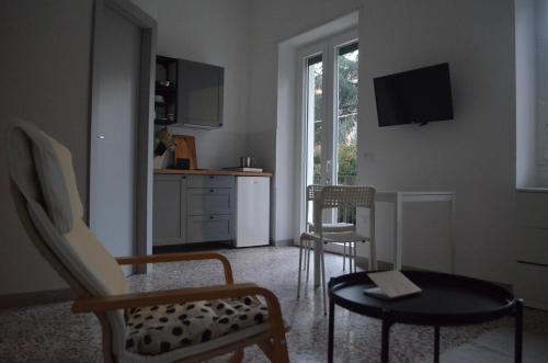 TV a/nebo společenská místnost v ubytování PortoCielo Yoga e Mare