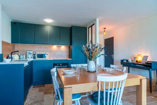 Dapur atau dapur kecil di Locjaker - Appt vue mer