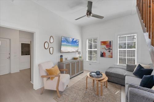 a living room with a couch and a table at TAY307-B in Punta Gorda