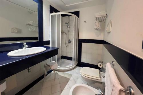 Koupelna v ubytování Hotel Conchiglia d'Oro