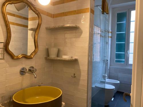 Koupelna v ubytování Casa Mazzini di Casa Italia