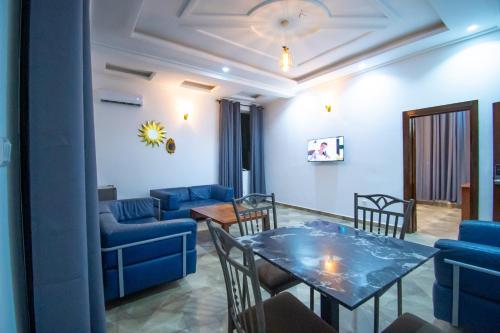 Posezení v ubytování Hôtel TAZ PLUS
