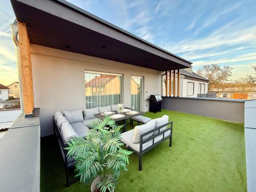Μπαλκόνι ή βεράντα στο Moderne Terrassenwohnung in Nuremberg