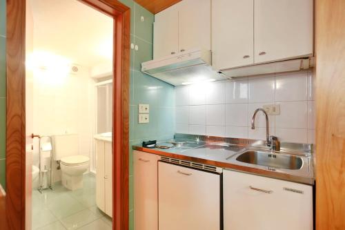 Nhà bếp/bếp nhỏ tại Santa Croce Suite loft