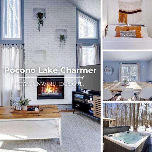 Postel nebo postele na pokoji v ubytování Charming Lakeside Retreat for 10