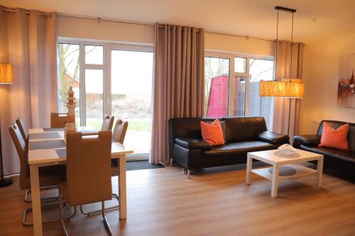 Posezení v ubytování Ferienhaus Nordlicht