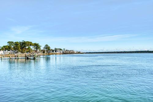 a view of a large body of water with a dock at Moon Rising - Waterfront with shared dock! in Black Point Landing