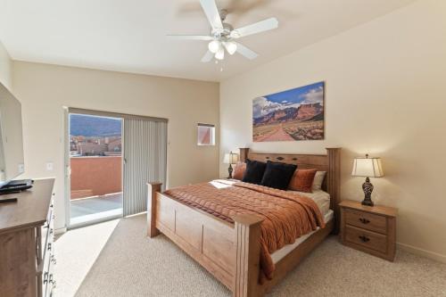 Postel nebo postele na pokoji v ubytování Prickly Pear Vista