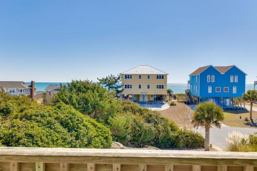 a view of houses and the ocean at Steps to Beach Emerald Isle Home with Deck! in Emerald Isle