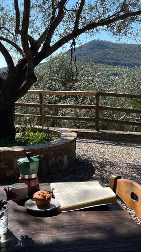 Ein allgemeiner Bergblick oder ein Berglick von des Bed & Breakfasts aus